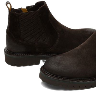 Мъжки кафяви велурени боти AMBITIOUS