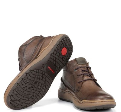 Мъжки кафяви кожени боти FLUCHOS