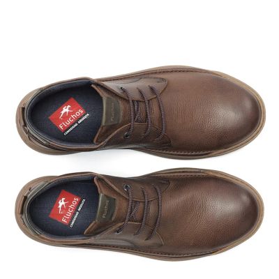 Мъжки кафяви кожени боти FLUCHOS