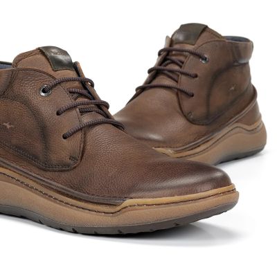 Мъжки кафяви кожени боти FLUCHOS