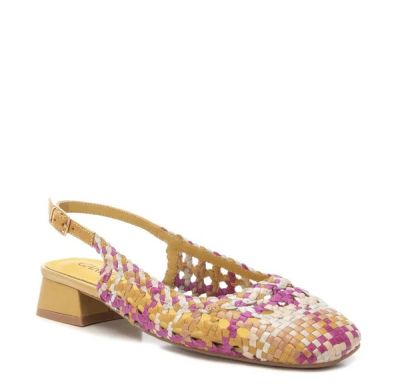 Дамски кожени плетени обувки CARMELA