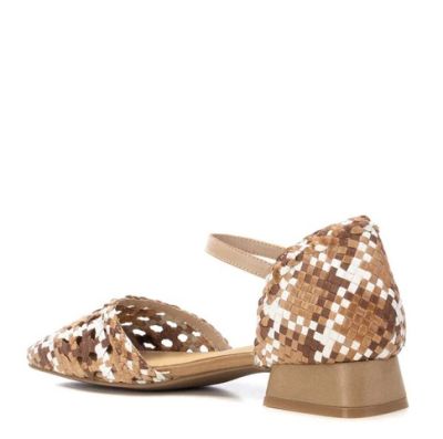 Дамски кожени плетени обувки CARMELA