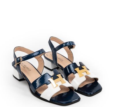 Дамски кожени сандали лак DFC RELAX