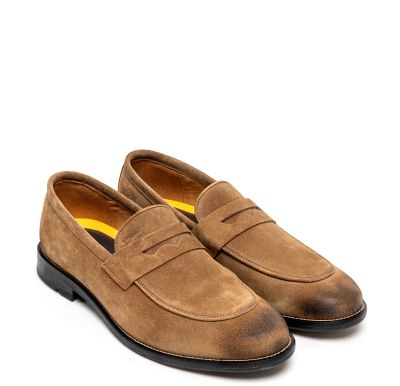 Мъжки бежови мокасини AMBITIOUS