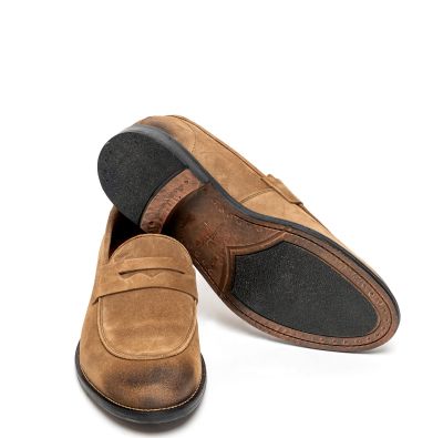 Мъжки бежови мокасини AMBITIOUS