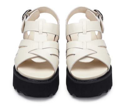 Дамски кожени сандали на платформа CULT