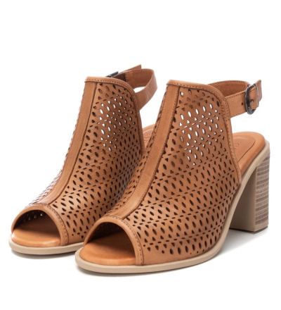 Дамски камелени кожени сандали CARMELA
