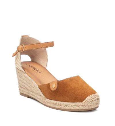 Дамски велурени еспадрили на платформа CARMELA