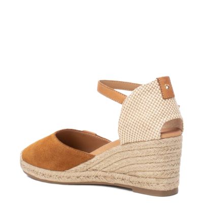 Дамски велурени еспадрили на платформа CARMELA
