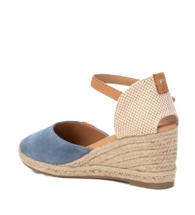 Дамски велурени еспадрили на платформа CARMELA