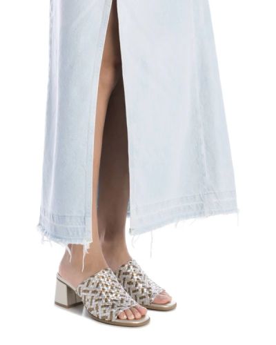 Дамски кожени плетени чехли CARMELA