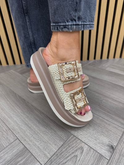 Дамски чехли на платформа FANTASY