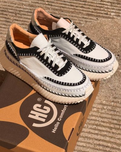 Дамски анатомични кожени маратонки HELLO COMFORT