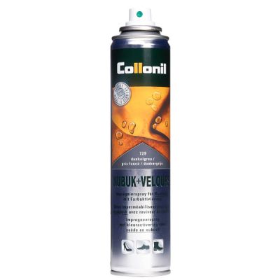Тъмносив спрей за набук и велур COLLONIL