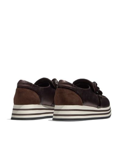 Дамски кафяви мокасини на платформа REGARDE LE CIEL