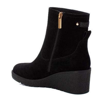 Дамски велурени боти на платформа CARMELA