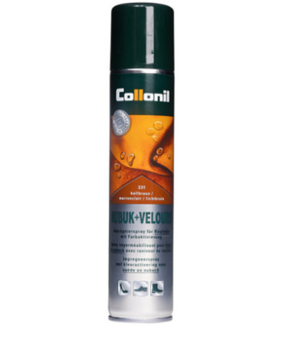 Светлокафяв спрей за набук и велур COLLONIL