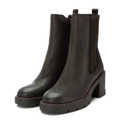 Дамски зелени кожени боти CARMELA