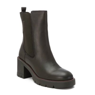 Дамски зелени кожени боти CARMELA