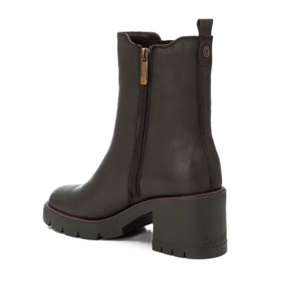 Дамски зелени кожени боти CARMELA