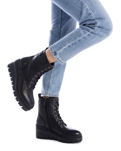 Дамски кожени боти на платформа CARMELA