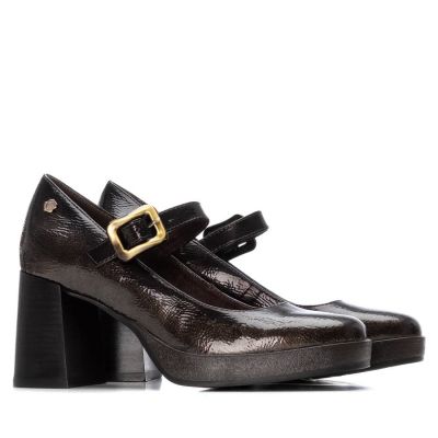 Дамски сиви обувки лак CARMELA