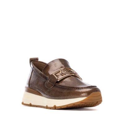 Дамски спортни мокасини лак CARMELA