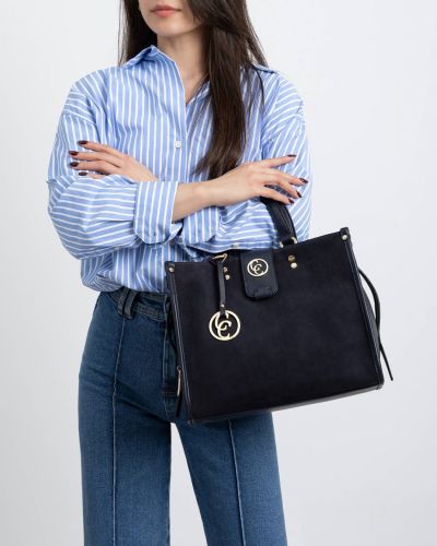 Дамска синя чанта CARMELA