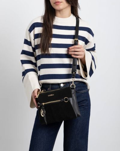 Дамска черна чанта CARMELA