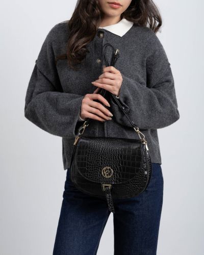 Дамска черна чанта CARMELA