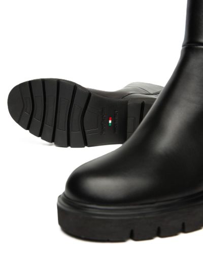 Дамски черни кожени боти NeroGiardini