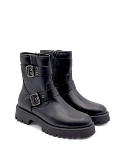 Дамски черни кожени боти FRAU