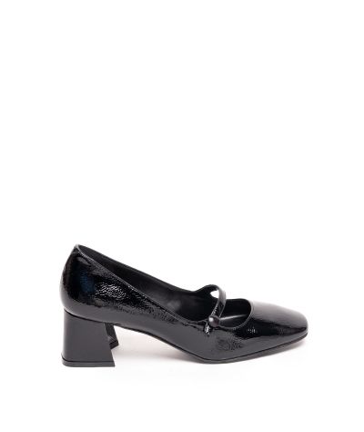 Дамски черни обувки лак ALBANO