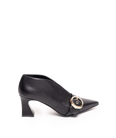 Дамски черни кожени обувки ALBANO