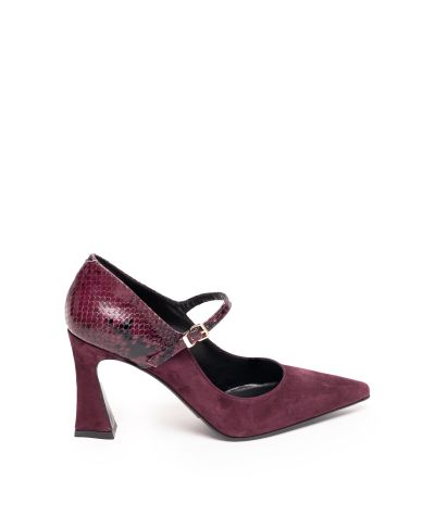 Дамски обувки на ток бордо ALBANO