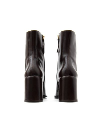 Дамски черни кожени боти ANGEL ALARCON