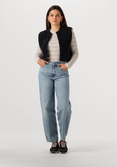 Дамски тъмносини кожени маратонки MARIPE