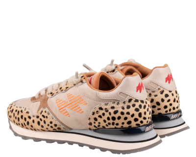 Дамски бежови кожени маратонки MARIPE