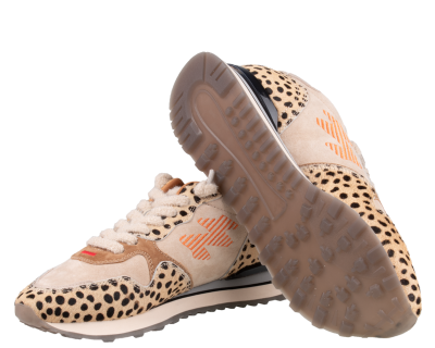 Дамски бежови кожени маратонки MARIPE