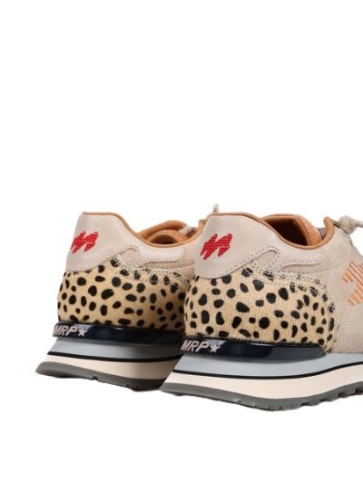 Дамски бежови кожени маратонки MARIPE