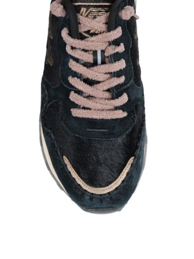 Дамски черни кожени маратонки MARIPE