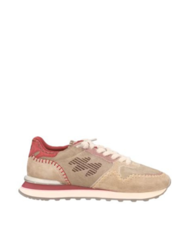 Дамски бежови кожени маратонки MARIPE