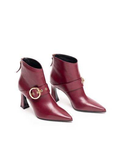 Дамски кожени боти бордо ALBANO