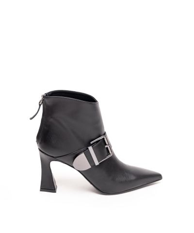 Дамски черни кожени боти ALBANO