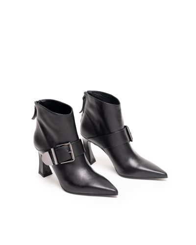 Дамски черни кожени боти ALBANO