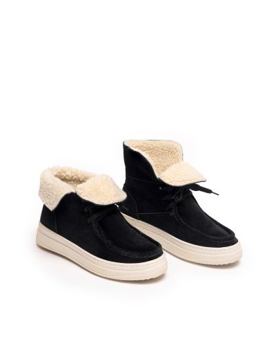 Дамски велурени боти с вълна SAFE STEP