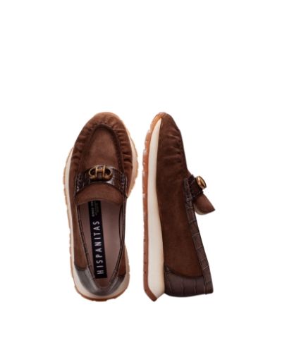 Дамски велурени спортни мокасини HISPANITAS