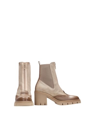 Дамски бежови боти HISPANITAS