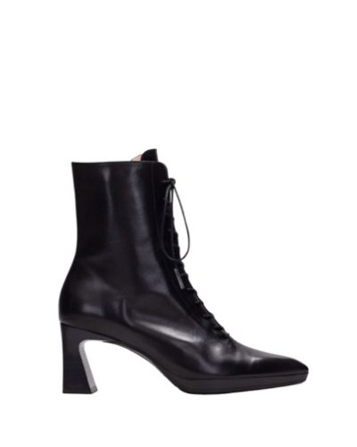 Дамски черни кожени боти HISPANITAS