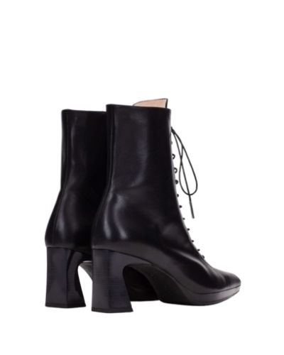 Дамски черни кожени боти HISPANITAS